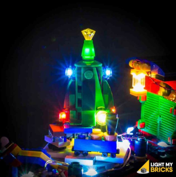 LED-Beleuchtungs-Set für LEGO® Winter Holiday Train #10254 mit Powered Function Cable 1.0 (alte Version)